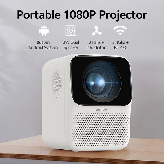 T2 MAX Projector Portable Mini Home Theater Projector LCD Bluetooth Support 1080P Vertical Correction Full Hd Projector